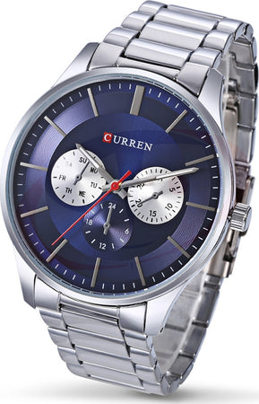 Orologio Da Polso Curren 8282 Uomo Analogico Quarzo Lusso Silver Q Blu Moda/Uomo/Orologi/Orologi da polso Trade Shop italia - Napoli, Commerciovirtuoso.it