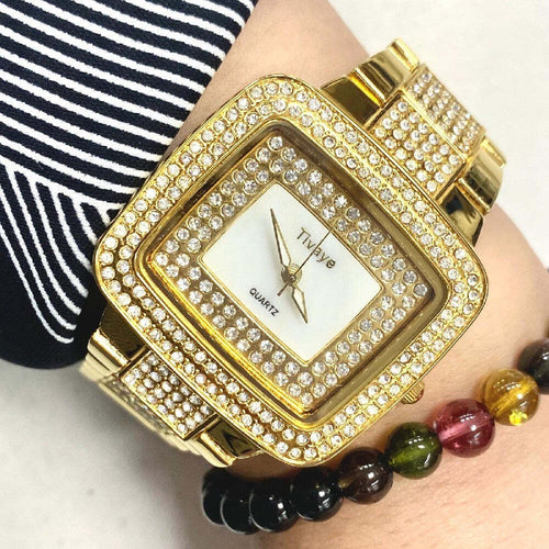 Orologio Da Polso Donna Al Quarzo Tivaye Cinturino In Acciaio Brillantini Dorato Abbigliamento e Accessori > Orologi e gioielli > Orologi Donna Trade Shop italia - Napoli, Commerciovirtuoso.it