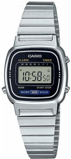 Orologio Da Polso Donna Casio La670wea-1ef Display Digitale Cinturino in Acciaio Inox