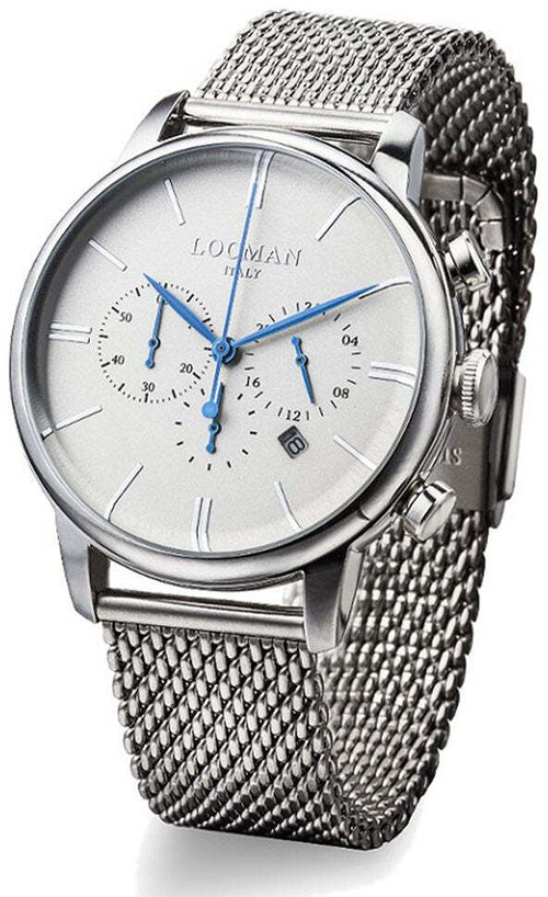 Locman 1960 orologio uomo cronografo classico acciaio
