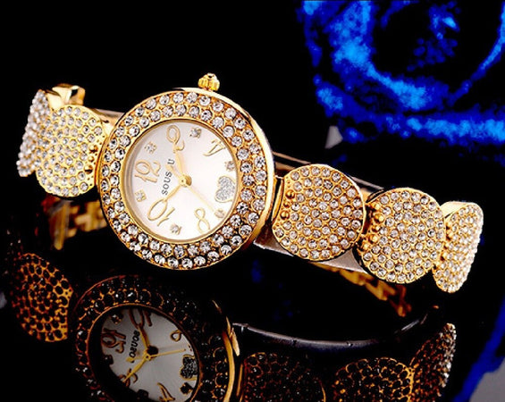 Orologio Da Polso Donna Sousou S6097 Movimento Quarzo Cuore Brillantini Dorato Moda/Donna/Orologi/Orologi da polso Trade Shop italia - Napoli, Commerciovirtuoso.it