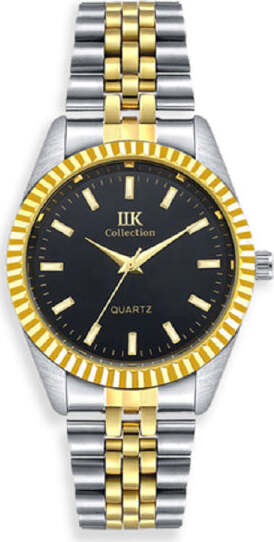 AKZENT Exclusive Orologio da uomo nero oro analogico data AKZENT Exclusive Orologio da uomo nero oro analogico data