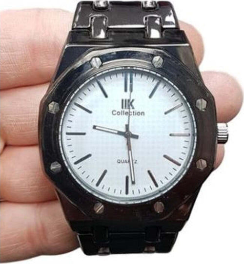Orologio Da Polso Ik Collection Uomo Analogico Al Quarzo Nero Quadrante Bianco Moda/Uomo/Orologi/Orologi da polso Trade Shop italia - Napoli, Commerciovirtuoso.it