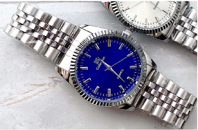 Orologio Da Polso Ik Collection Uomo Donna Analogico Quarzo Silver