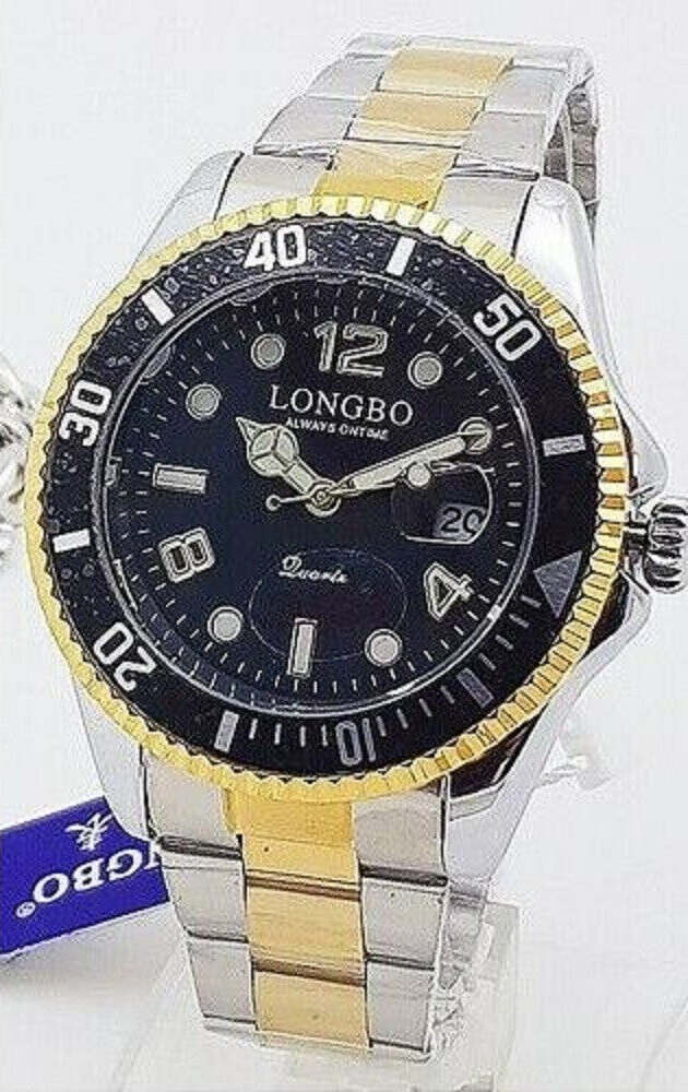 SUPBRO Orologio Uomo Analogico Quarzo - Impermeabile 30m, Quadrante Nero, Cinturino In Acciaio Maglia 45mm