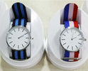 Orologio da polso moda estate unisex cinturino stoffa strisce uomo donna trendy Moda/Uomo/Orologi/Orologi da polso Trade Shop italia - Napoli, Commerciovirtuoso.it