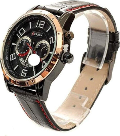 Orologio Da Polso Per Uomo Con Cinturino In Pelle E Qudrante Nero Curren W8140 Moda/Uomo/Orologi/Orologi da polso Trade Shop italia - Napoli, Commerciovirtuoso.it