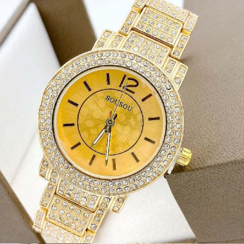 Orologio Da Polso Sousou 6422 Quarzo Moda Fashion Brillantini Dorato Fondo Oro Abbigliamento e Accessori > Orologi e gioielli > Orologi Donna Trade Shop italia - Napoli, Commerciovirtuoso.it