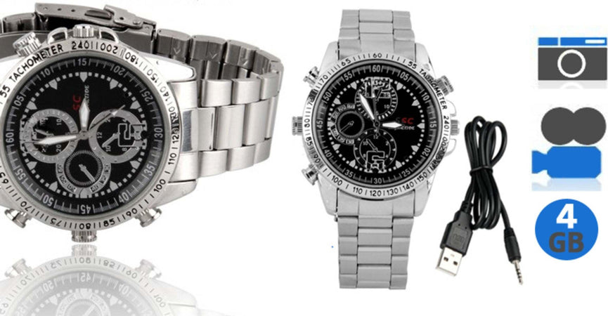 OROLOGIO DA POLSO SPIA MINI MICRO TELECAMERA VIDEO CAMERA SPY AUDIO FOTO 4 GB Fai da te/Sicurezza e protezione/Sistemi di sicurezza domestica/Kit video per la sicurezza domestica/Videocamere di sorveglianza/Microcamere spia Trade Shop italia - Napoli, Commerciovirtuoso.it
