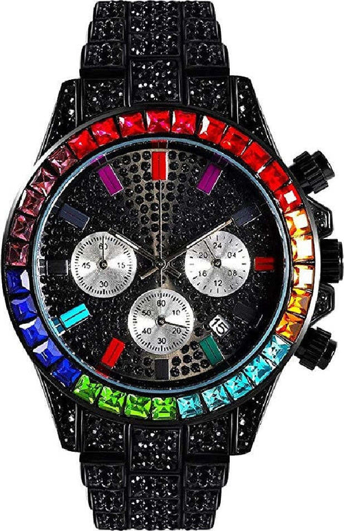 Orologio Da Polso Unisex Quarzo Acciaio Data Diamond Strass Nero Ghiera Colorata Abbigliamento e Accessori > Orologi e gioielli > Orologi Uomo > Orologi Donna Trade Shop italia - Napoli, Commerciovirtuoso.it