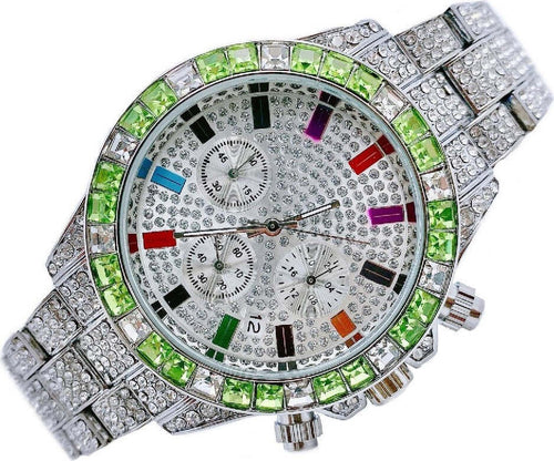 Orologio Da Polso Unisex Quarzo Acciaio Data Diamond Strass Silver Ghiera Verde Abbigliamento e Accessori > Orologi e gioielli > Orologi Uomo > Orologi Donna Trade Shop italia - Napoli, Commerciovirtuoso.it