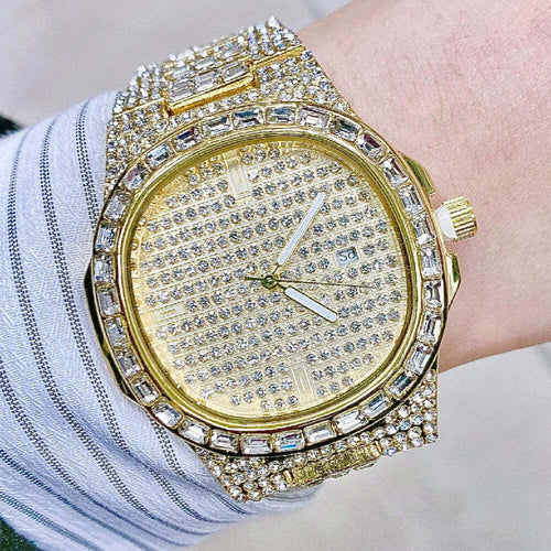 Orologio Da Polso Uomo Acciaio Elegante Brillantini Calendario Analogico Dorato Abbigliamento e Accessori > Orologi e gioielli > Orologi Uomo Trade Shop italia - Napoli, Commerciovirtuoso.it