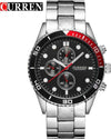 Orologio-Da-Polso-Uomo-Al-Quarzo-Con-Data-Quadrante-Nero-Curren-8028-Analogico