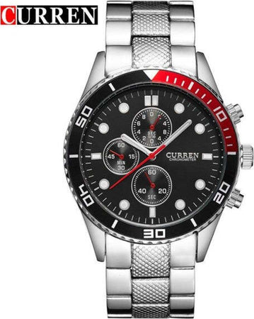 OROLOGIO DA POLSO PER UOMO ANALOGICO QUADRANTE BIANCO CINTURINO METALLO Curren 8022044403786 - Foto 11