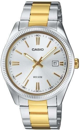 Orologio Da Polso Uomo Casio Mtp-1302psg-7avef in Acciaio Inossidabile Bicolore