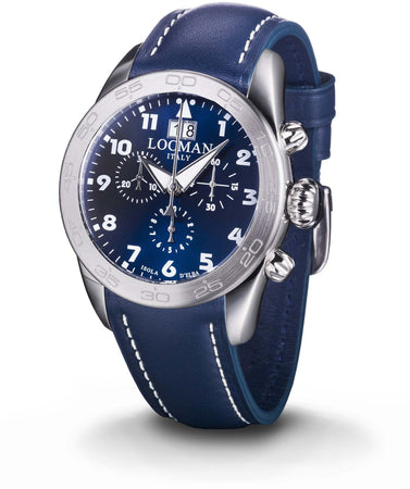 Locman Isola D'Elba orologio uomo cronografo blu