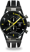 Locman Montecristo orologio cronografo al quarzo nero giallo