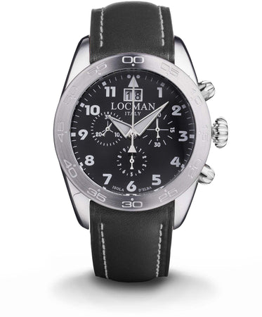 Locman  orologio uomo cronografo Isola D'Elba nero