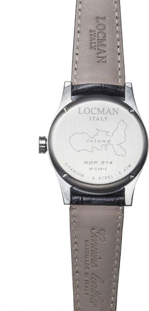 Locman  orologio uomo solo tempo Island pelle nero