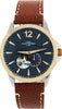 Orologio Da Polso Uomo M&m Primo Emporio Automatico in Pelle Marrone Orologio Quadrante Analogico Tondo Nero Con Movimento a Vista Moda/Uomo/Orologi/Orologi da polso Milano Fashion Watch - Marcianise, Commerciovirtuoso.it