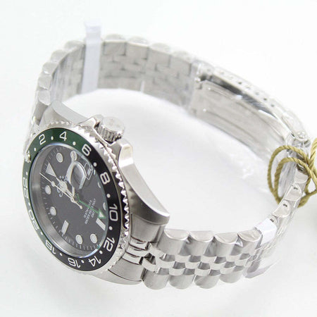 Orologio uomo Perseo GMT in acciaio quadrante nero W.R 100 MT