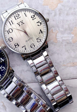 Orologio Da Polso Uomo Yx Analogico Al Quarzo Acciaio Fashion