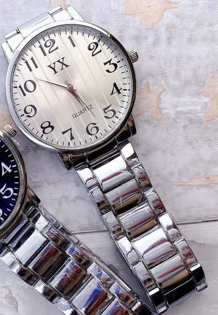 Orologio Da Polso Uomo Yx Analogico Al Quarzo Acciaio Fashion Elegante Silver Moda/Uomo/Orologi/Orologi da polso Trade Shop italia - Napoli, Commerciovirtuoso.it