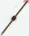 Orologio-Da-Polso-Yaki-Donna-Analogico-Quarzo-Acciaio-Moda-Dorato-Nero-Bracciale