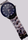 Orologio-Da-Polso-Yx-Uomo-Analogico-Al-Quarzo-Fashion-Brillantino-Quadrante-Blu