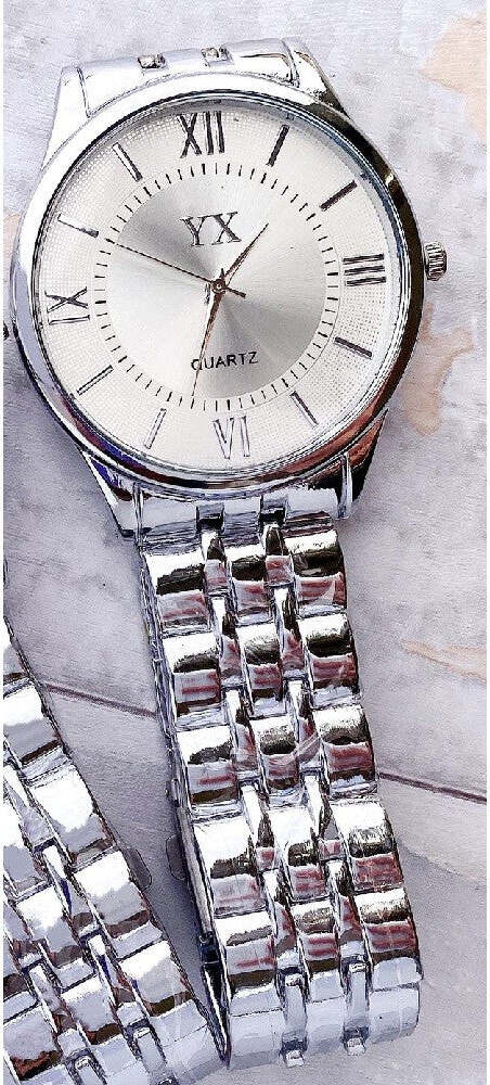 Orologio Da Polso Yx Uomo Analogico Quarzo Elegante Acciaio Silver Fondo Silver Moda/Uomo/Orologi/Orologi da polso Trade Shop italia - Napoli, Commerciovirtuoso.it