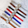 Orologio-Da-Polso-Zcc-1086-Donna-Quarzo-Analogico-Fashion-Moda-Pelle-Brillantini