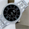 Orologio-Da-Polso-Zcc-13-Donna-Moda-Quarzo-Acciaio-Brillantini-Silver-Fondo-Nero