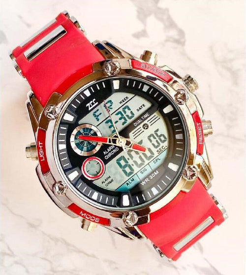 Orologio Da Polso Zcc 1313 Uomo Quarzo Dual Time Multifunzione Rosso Nero Silver Abbigliamento e Accessori > Orologi e gioielli > Orologi Uomo Trade Shop italia - Napoli, Commerciovirtuoso.it