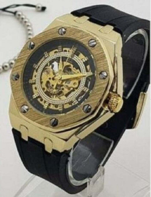 Orologio Da Polso Zcc 4407 Uomo Automatico Elegante Casual Dorato Nero Moda/Uomo/Orologi/Orologi da polso Trade Shop italia - Napoli, Commerciovirtuoso.it