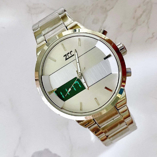 Orologio Da Polso Zcc 7258 Uomo Quarzo Acciaio Dual Time Silver Quadrante Bianco Moda/Uomo/Orologi/Orologi da polso Trade Shop italia - Napoli, Commerciovirtuoso.it