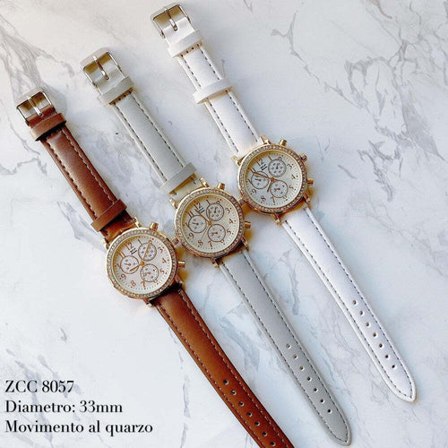 Orologio Da Polso Zcc 8057 Quarzo Analogico Brillantini Cinturino Pelle Casual Abbigliamento e Accessori > Orologi e gioielli > Orologi Donna Trade Shop italia - Napoli, Commerciovirtuoso.it