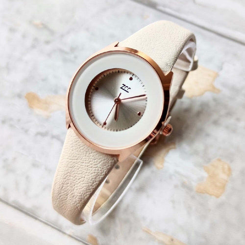 Orologio Da Polso Zcc Casual Analogico Elegante Moda Con Cinturino Pelle Bianco Moda/Donna/Orologi/Orologi da polso Trade Shop italia - Napoli, Commerciovirtuoso.it