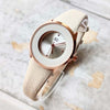 Orologio-Da-Polso-Zcc-Casual-Analogico-Elegante-Moda-Con-Cinturino-Pelle-Bianco