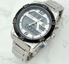 Orologio-Da-Polso-Zcc-Uomo-Acciaio-Dual-Time-Resistente-All'acqua-Wr-30m-Silver