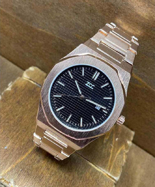 Orologio Da Polso Zcc Uomo Al Quarzo Data Elegante Rose Gold Fondo Nero Moda/Uomo/Orologi/Orologi da polso Trade Shop italia - Napoli, Commerciovirtuoso.it