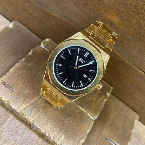 Orologio Da Polso Zcc Uomo Al Quarzo Datario Elegante Dorato Fondo Nero Moda/Uomo/Orologi/Orologi da polso Trade Shop italia - Napoli, Commerciovirtuoso.it