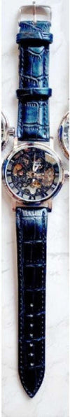 Orologio-Da-Polso-Zcc-Uomo-Automatico-Cinturino-Nero-In-Pelle-Casual