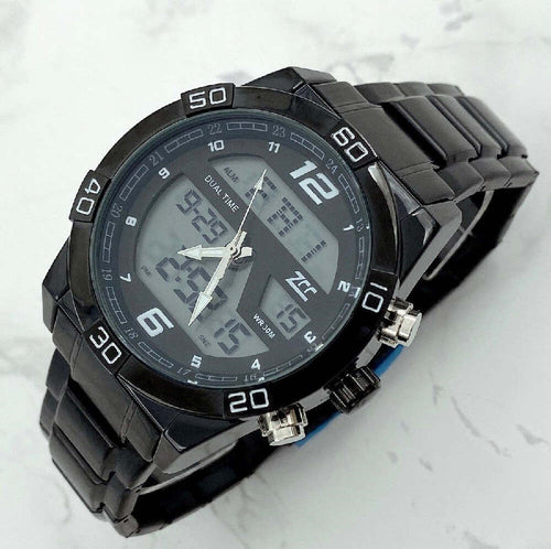 Orologio Da Polso Zcc Uomo In Acciaio Dual Time Resistente All'acqua Wr30m Nero Abbigliamento e Accessori > Orologi e gioielli > Orologi Uomo Trade Shop italia - Napoli, Commerciovirtuoso.it