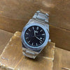 Orologio-Da-Polso-Zcc-Uomo-Movimento-Al-Quarzo-Data-Elegante-Silver-Fondo-Nero