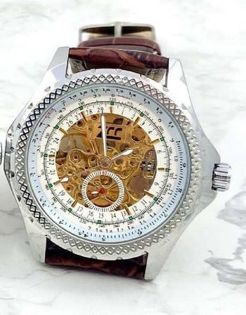 Orologio Da Polso Zcc Uomo Movimento Automatico Cinturino Pelle Marrone Bianco Abbigliamento e Accessori > Orologi e gioielli > Orologi Uomo Trade Shop italia - Napoli, Commerciovirtuoso.it