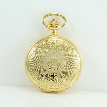 Orologio da tasca dorato meccanico carica manuale