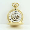 Orologio da tasca dorato meccanico carica manuale