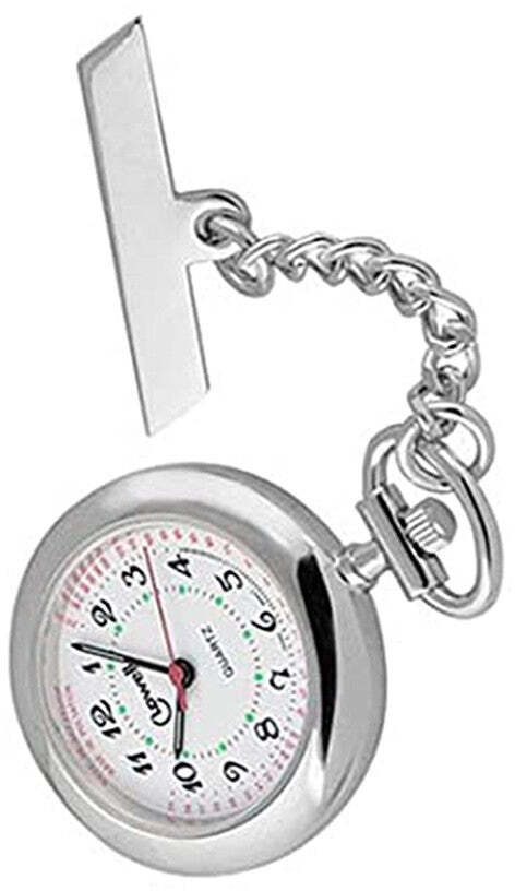 Orologio Da Infermiere BOOLAVARD Orologio Da Tasca Per Infermieri | Fob In Silicone Lavabile Con Seconda Mano Orologio Ospedale Professionale - Foto 2