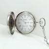 Orologio da tasca Lowell movimento meccanico a carica manuale cassa decorata con smalto rosso