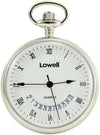 Orologio da tasca Lowell al quarzo con datario cassa lucida 42 mm